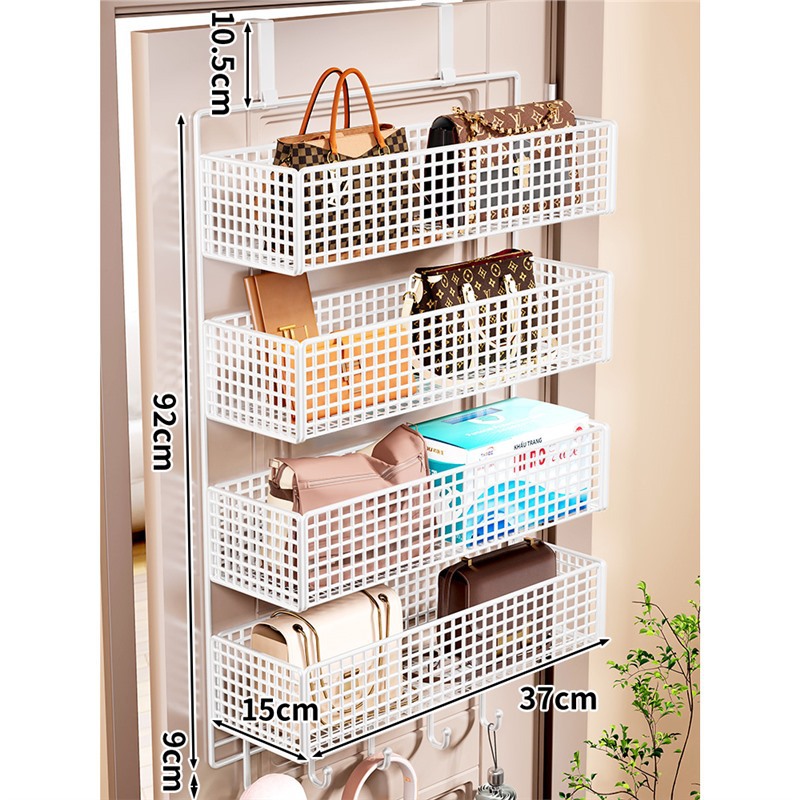 흰색 4단 대형(후크 포함)