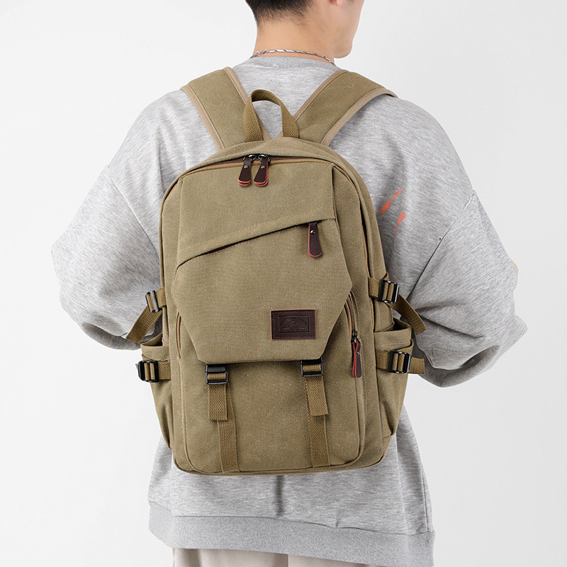 New Canvas Backpack for Men, Large Capacity Student School Bag, Commuter Backpack, 15.6inch Computer Bag New Canvas Backpack for Men, Large Capacity Student School Bag, Commuter Backpack, 15.6inch Computer Bag