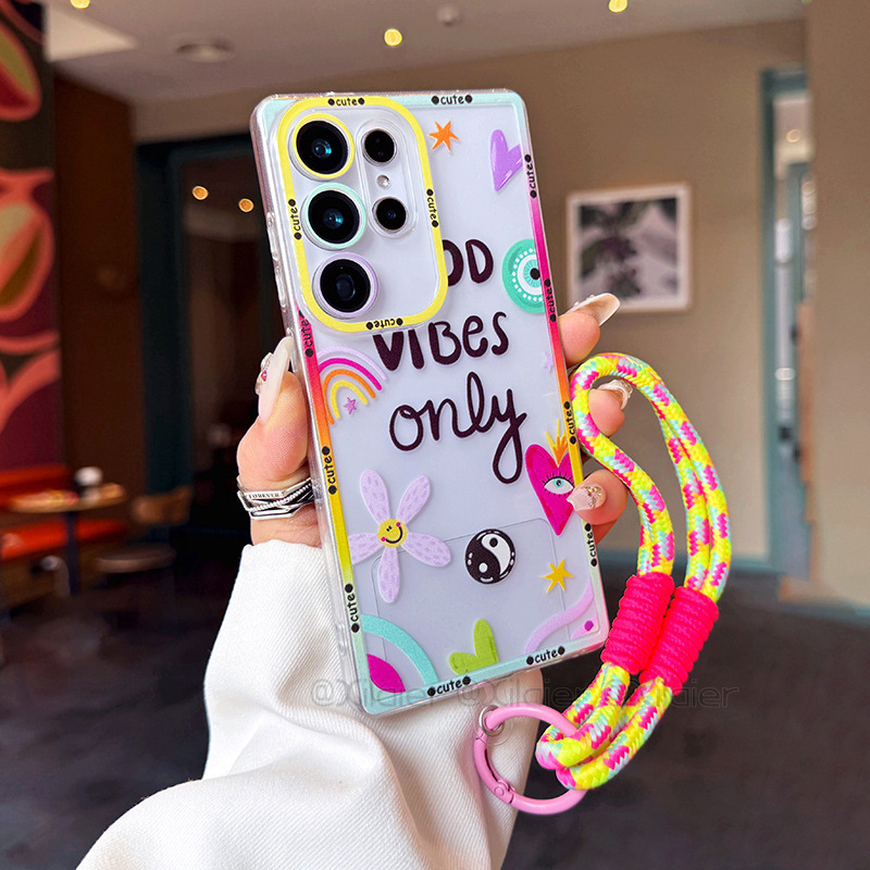 Suitable for Samsung S25Ultra Mobile Phone Case S24Fe All-Inclusive S23 Anti-Fall S22 European and American New All-Inclusive Plus