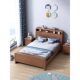 Simple Modern Solid Wood Children's Bed Walnut Bedroom Luminous Storage Single Bed Storage Bed for Teenagers and Primary School Students