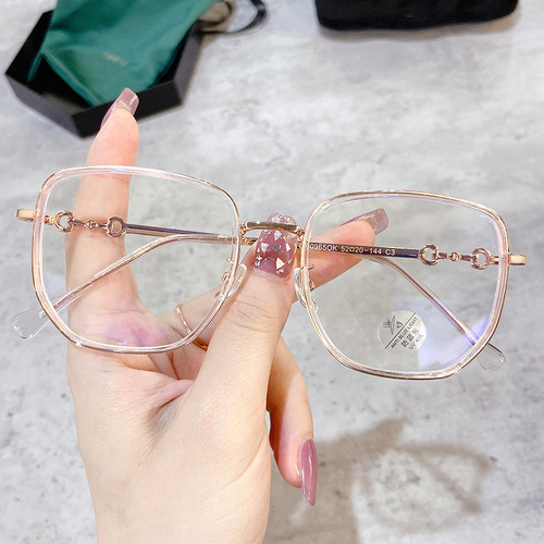 0965OK Spring New Arrival Hot Selling Korean Style Trendy Large Frame Anti-Blue Light Phone Glasses for Men and Women Personality Style