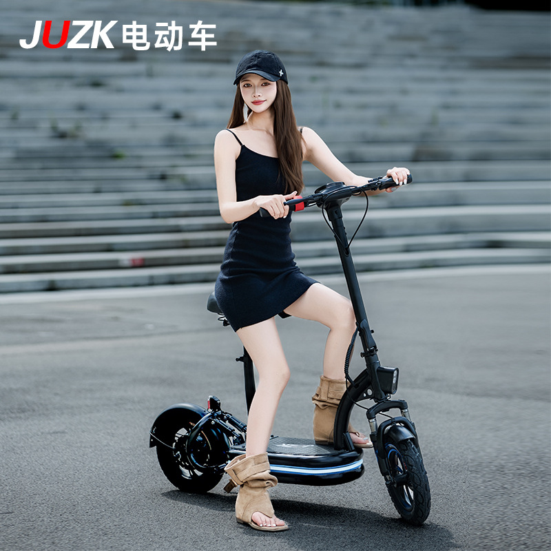 Juzk2025 New Electric Vehicle Small Electric Scooter Lithium Battery Battery Car Foldableable Men's and Women's Scooter