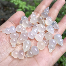 天然玉髓立体葫芦首饰吊坠手工DIY玉石饰品玛瑙手链车挂配饰