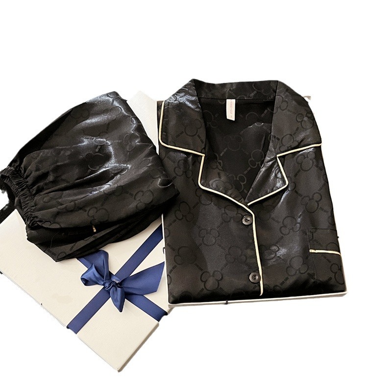 Pijamas de hombre primavera y otoño pantalones de manga larga de seda de hielo 2023 Nueva talla grande más tamaño ropa de hogar de seda real verano e invierno