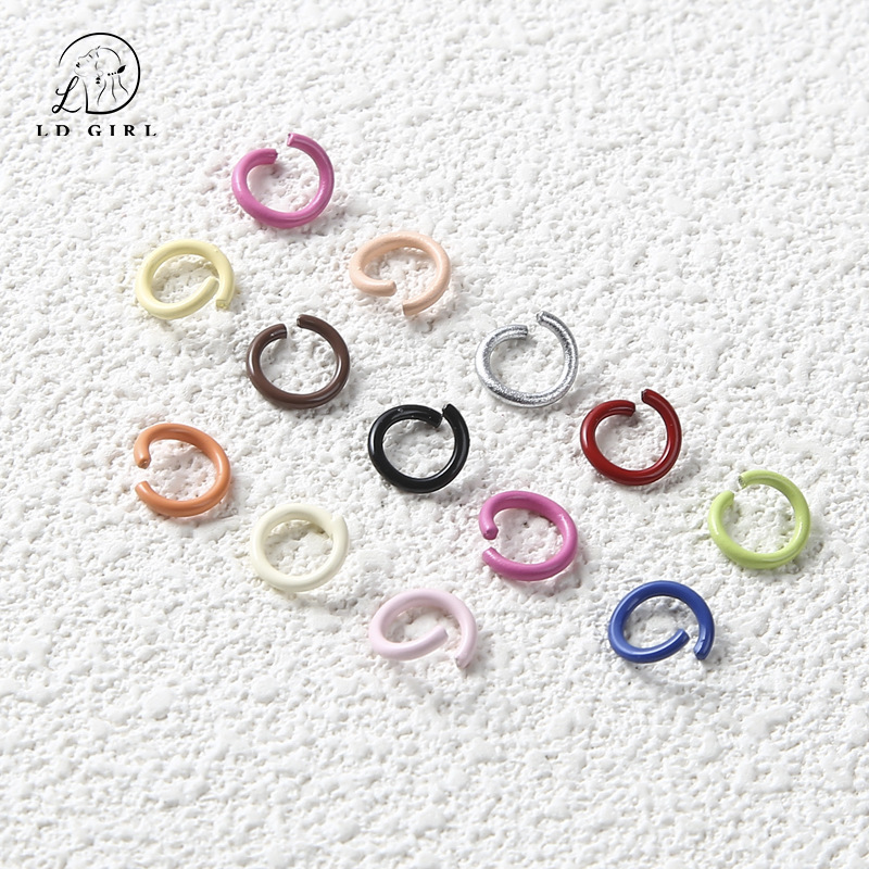 Hanging spray paint open ring DIY handmade material accessories pendant connection ring small ring C ring open ring jewelry accessories Hanging spray paint open ring DIY handmade material accessories pendant connection ring small ring C ring open ring jewelry accessories