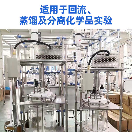 Double-Layer Glass Reactor Custom Glass Reactor Jacketed Reactor Explosion-Proof Glass Kettle