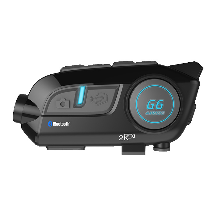 Airide casco de motocicleta grabadora de conducción G6 auriculares inalámbrico Interphone Cámara Bluetooth todo en una máquina