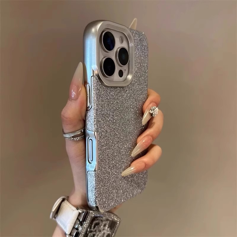 Brillo de galvanoplastia de color sólido simple para iphone14 Apple 16ProMax funda para teléfono móvil 13 hombres y mujeres 15PM nuevo