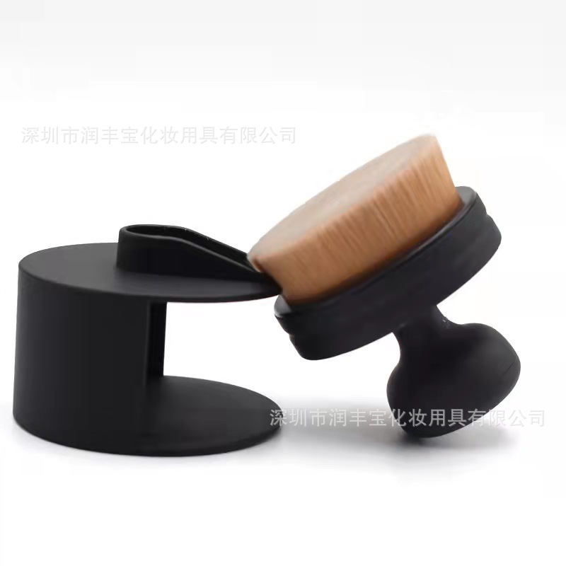 Cepillo de limpieza cepillo de sellado Push-Pull cepillo de Fundación cepillo de maquillaje multifuncional cepillo de polvo pelo suave cepillo de tipo O