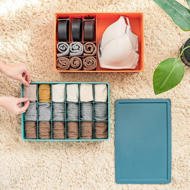 下着収納ケース分格下着ブラジャー靴下家庭用パンツ引き出し式プラスチック仕切り整理箱ソース|undefined