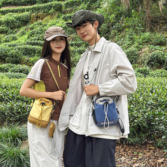 日系简约便携单肩包女2025新款轻便手提贝壳包户外休闲尼龙斜挎包