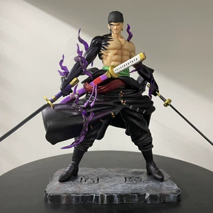 Фигурка Зоро с двумя мечами из One Piece в подарочной коробке