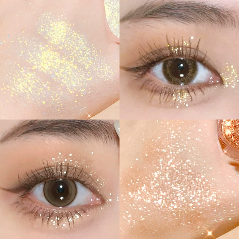 Monochrome Eye Shadow XIXI D-559, Glitter Sequin Finish, Long-Lasting Color