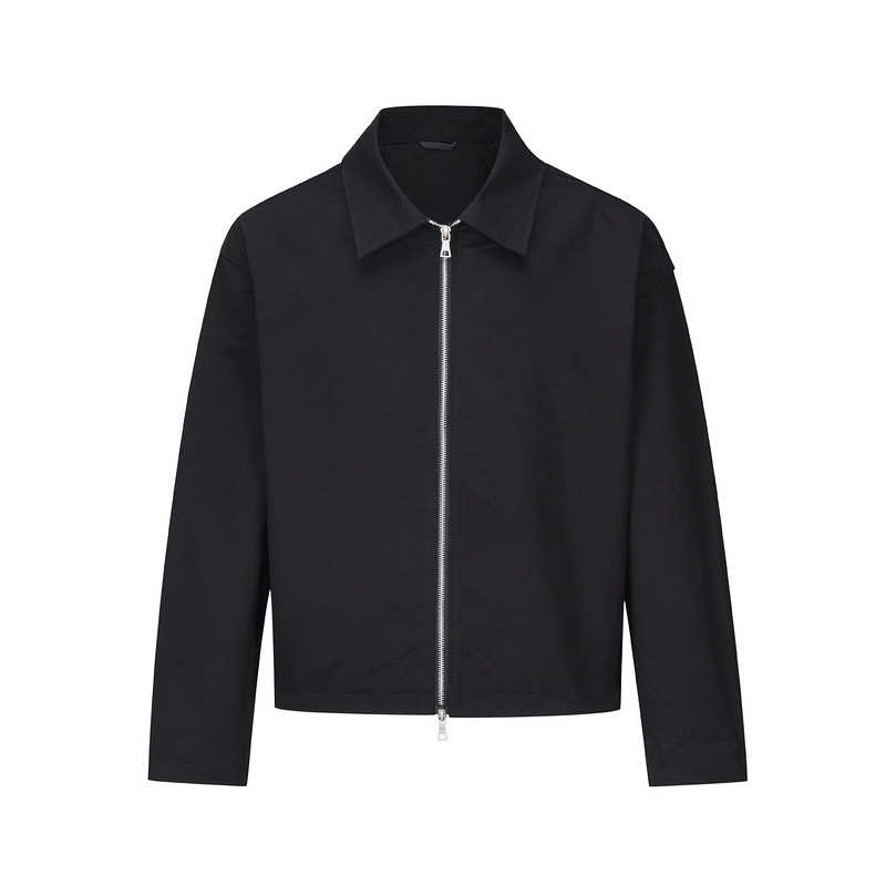European and American High Street ins Trendy Men's and Women's Coat Short Zipper Jacket