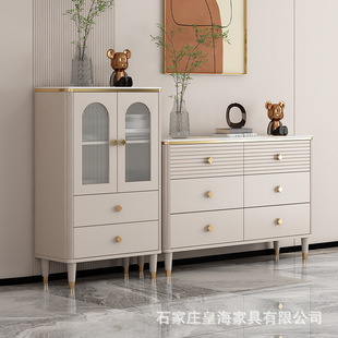 Light Luxury Chest of Drawers Modern Simple Living Room Wall Drawer Type Large Capacity Storage Cabinet Home Bedroom Storage Cabinet