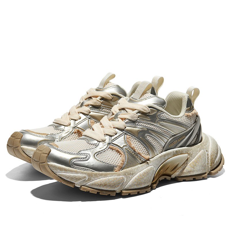 Light Luxury Dad Shoes For Men, Stylish And Cool, 8Cm Internal Height Increase, Thick-Soled Autumn Sports Casual Shoes,_vogvips.com