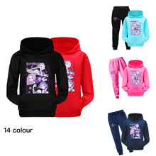Kpop猎魔女团 袋子帽衫儿童连帽卫衣休闲套装 4810