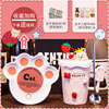 Cute high quality cartoon fruit ceramics for beloved, with little bears