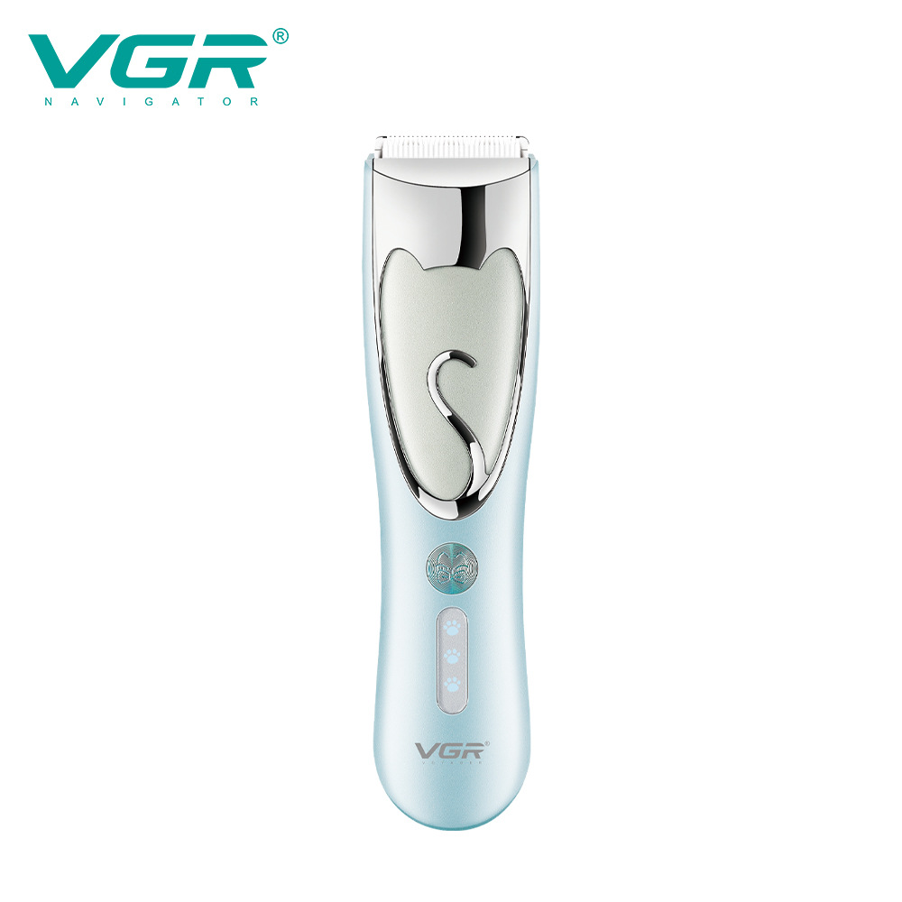 Cortapelos eléctrico VGR203 para perros, resistente al agua IPX7, lavable, para gatos, de cerámica, para uso doméstico._voghion.com
