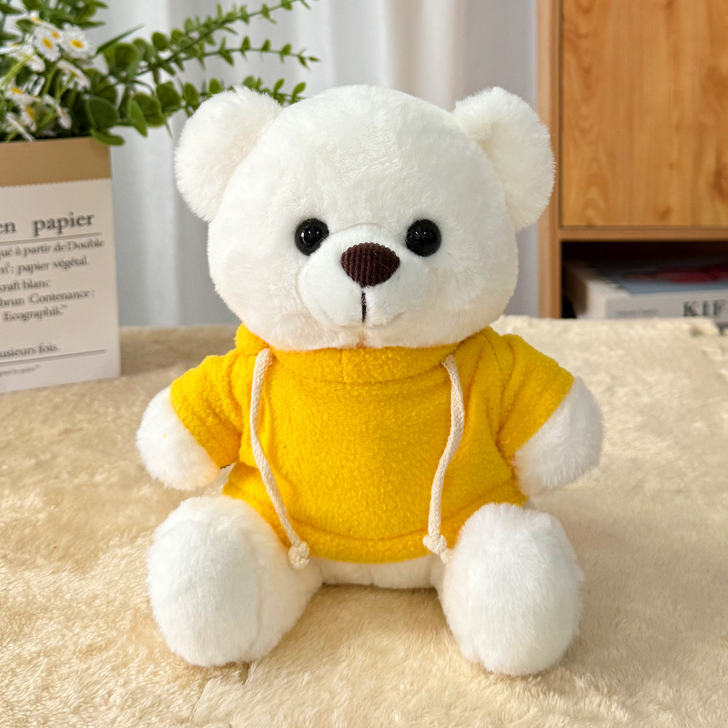 Suéter transfronterizo Teddy Bear muñecas muñecas juguetes de peluche actividad de publicidad LOGO impresión regalos de graduación escolar