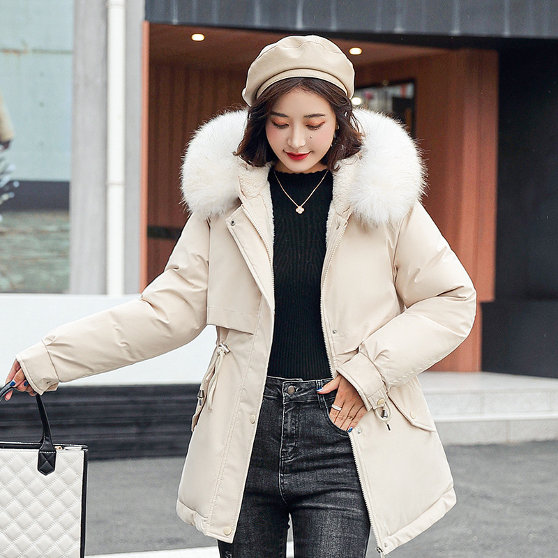 Pike wear mujer de longitud media 2024 invierno nueva moda acolchada de algodón cálida gruesa chaqueta de algodón casual de mujer image 9