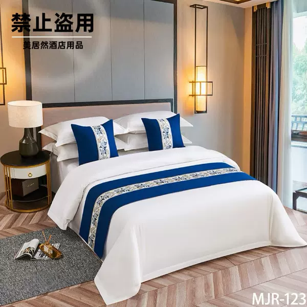 Luxury Bed Runner for Five-Star Hotels, Guesthouse Bed Flag, Light Luxury Bedspread, Hotel-Style Towel