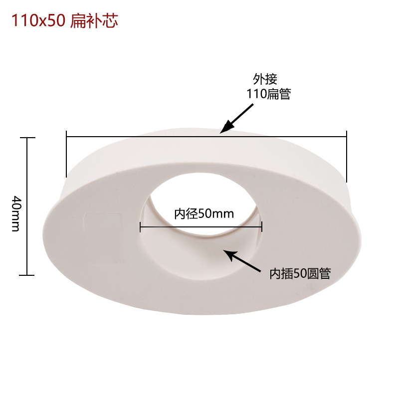 Pvc平管部品110楕円管平管部品トイレトイレ移動下水平口排水排水管|undefined