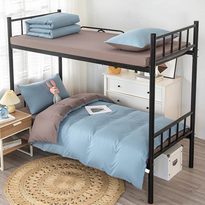 Sopa de cama, conjunto completo de seis piezas, un conjunto completo de ropa de cama, dormitorio de estudiantes individuales, conjunto de ropa de cama de ocho piezas
