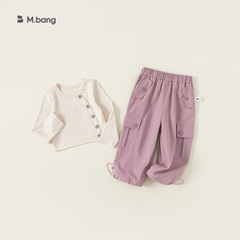 INSbobo children's clothing girls spring Korean style fashionable design vest trend overalls suit XT23267