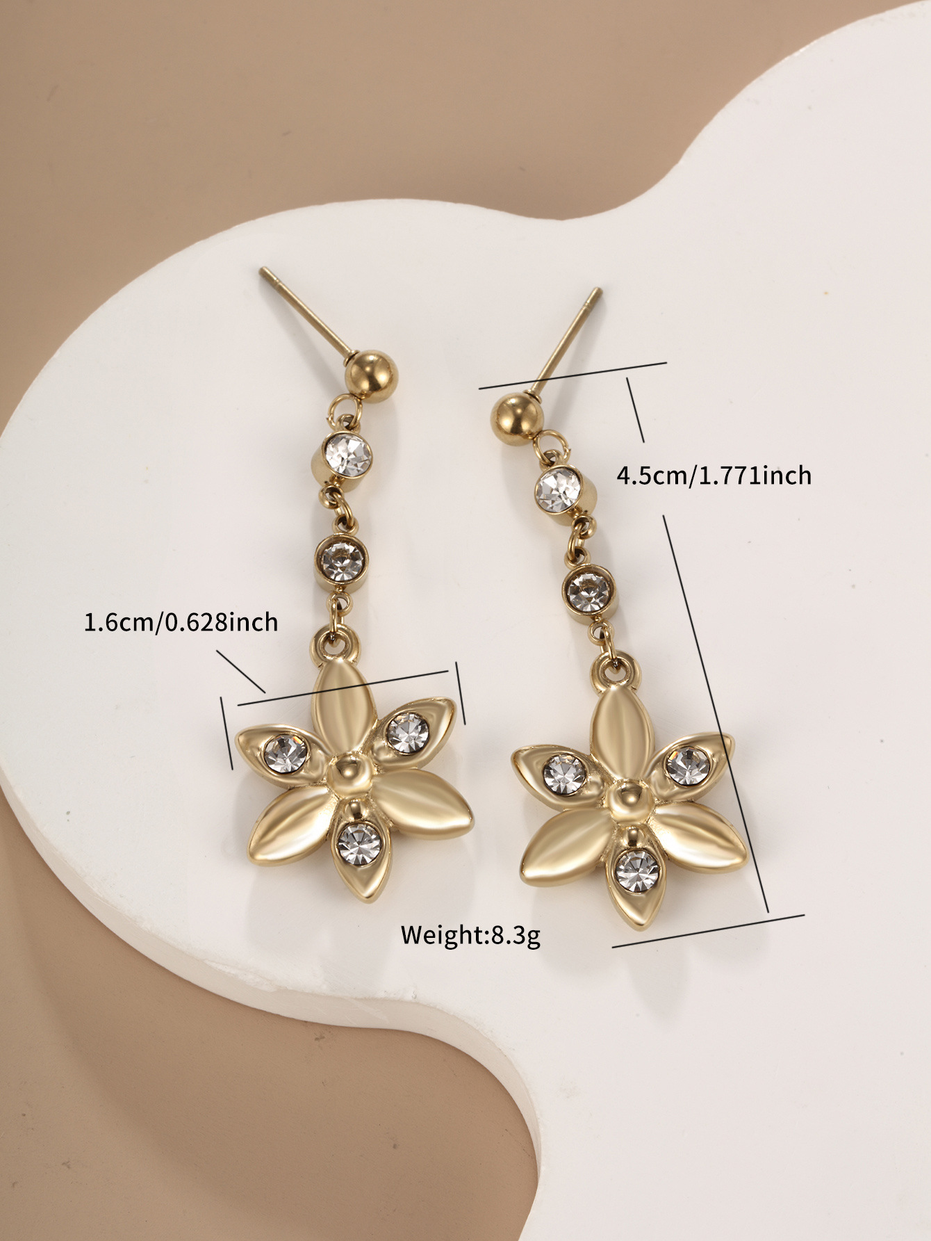 Joyería Xuping, pendientes largos geométricos de acero inoxidable personalizados para mujer, estilo europeo y americano, moda transfronteriza.