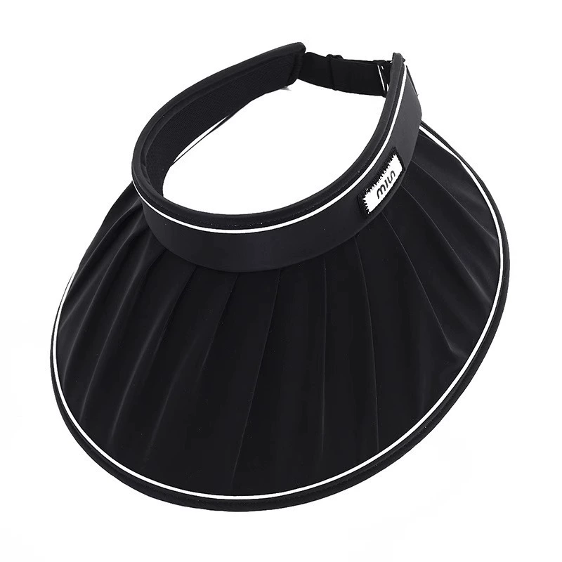 Adjustable Knitted Sun Hat with Bow, UV Protection, Foldable Bag - Multi-Color