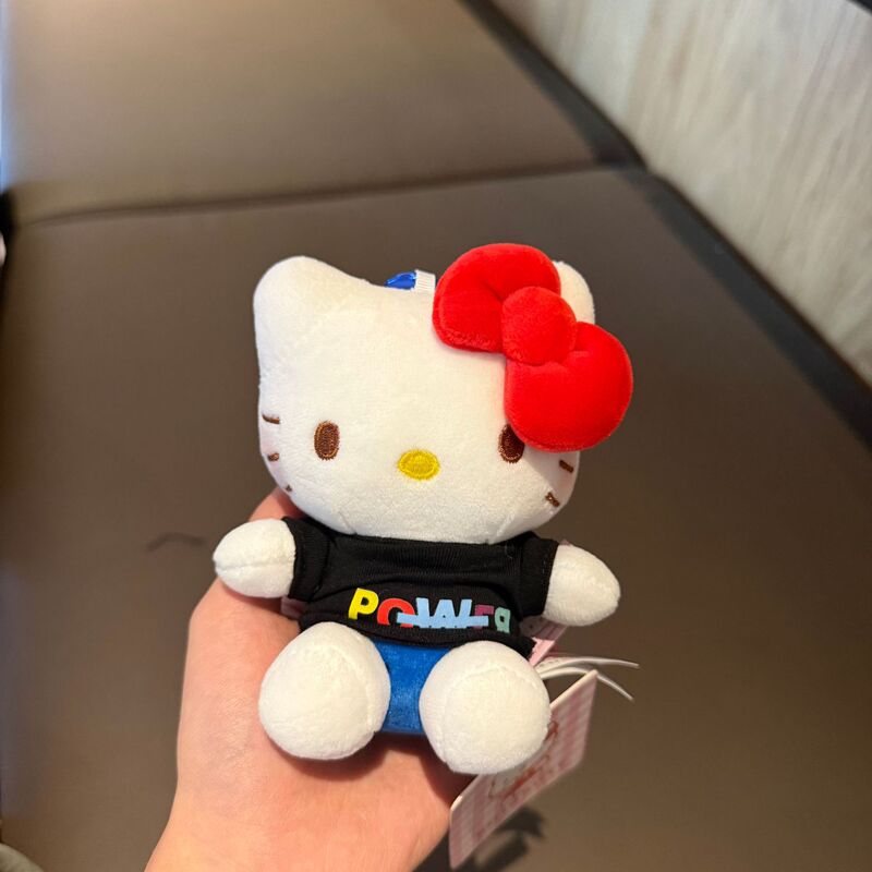 正版kt挂件HelloKitty三丽鸥毛绒公仔玩偶钥匙扣可爱包挂饰礼物|undefined