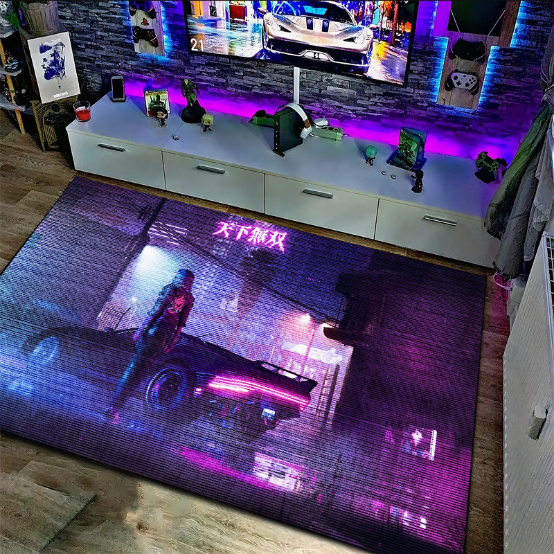 Alfombra sala de estar resistente a la suciedad y fácil de cuidar consola de juegos transfronteriza sofá mesa de centro manta antideslizante y resistente a la suciedad alfombra de terciopelo de cristal para dormitorio