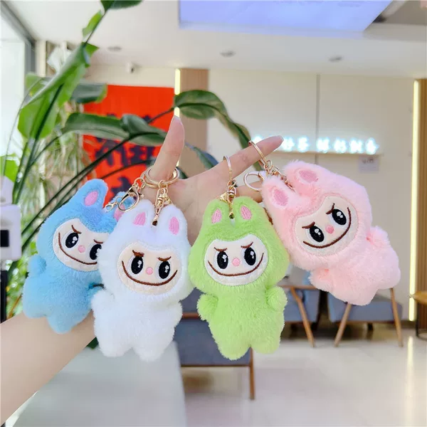 New Style Labubu Bunny Doll Pendant Creative Cartoon Plush Doll Keychain Wedding Gift Giveaway
