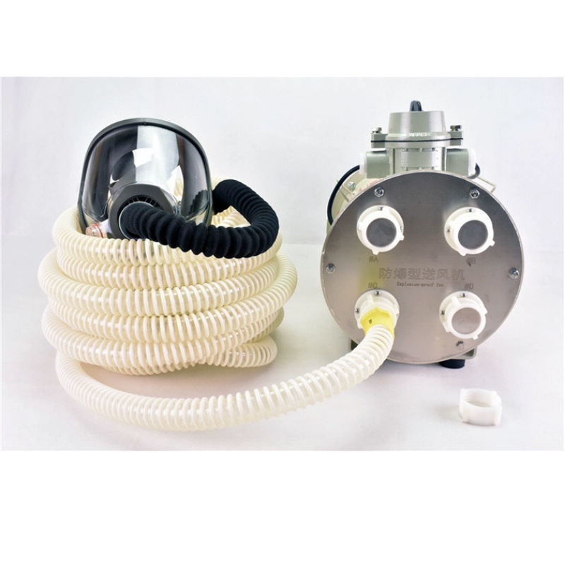 10-20米电动送风长管呼吸器防爆 FCFBSF电动送风长管呼吸器全面罩