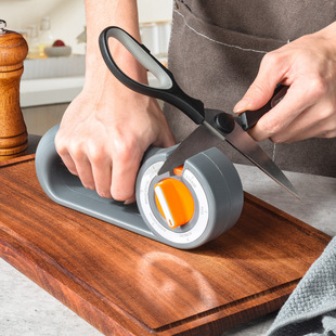 Cross-Border Knife Sharpener Household Quick Knife Sharpening Tool 6-in-1 Knife Sharpening Artifact Tungsten Steel Sharpening Rod Kitchen Sharpening Stone