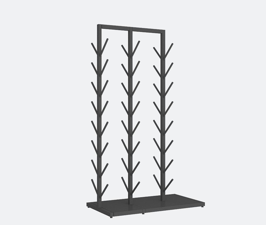 Estante de almacenamiento de nieve de esquí tienda de ropa estante de exhibición estante de exhibición de artículos deportivos estante de exhibición de ropa de hombre