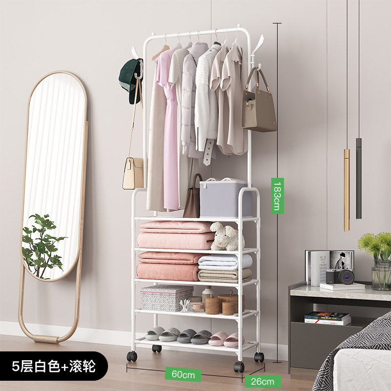 AM 신발 및 모자 랙 5 층 leucorrhea 휠