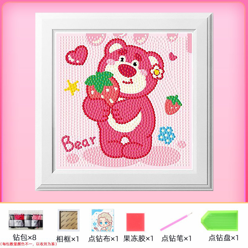 Nuevo dibujo de diamante infantil de labu diy pegatinas de diamante con marcos de fotos hechas a mano diy puzzle pegatinas de mampostería image 29