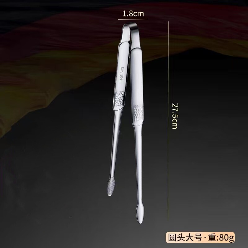 韓国式焼肉クリップ食品クリップ304ステンレス長柄滑り止めフライステーキクリップパンクリップデザートクリップ|undefined