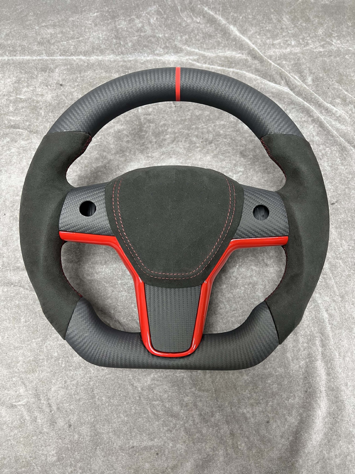 Carbon fiber car steering wheel modification, a cross-border bestseller, suitable for all Tesla Model S series steering wheels