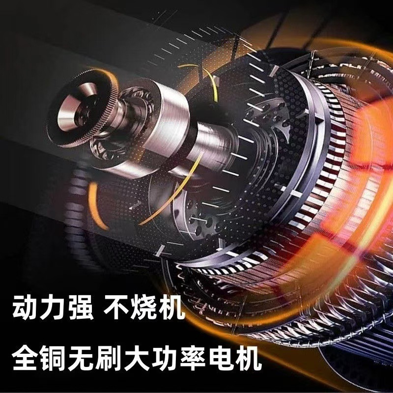 跨境无绳锂电锯家用电动伐木锯单手锯户外园林修枝锯劈柴 锂电链|undefined