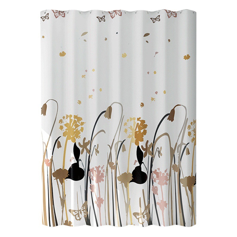 Suministro directo de fábrica PEVA cortina de ducha impermeable Cortina de baño cortina impermeable cortina de bloqueo de cocina sin perforar cortina de puerta