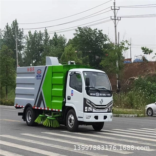 程力牌国六东风5.5方扫路车厂家销售 工业驾驶式扫吸一体扫路车