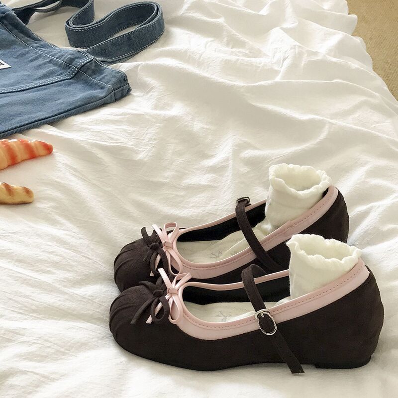 Fairy Bowknot Height-Increasing Shallow Mouth Single Shoes for Women, 2026 New Spring Style, Suitable for Pairing with Dresses, Height-Increasing Mary Jane Shoes Fairy Bowknot Height-Increasing Shallow Mouth Single Shoes for Women, 2026 New Spring Style, Suitable for Pairing with Dresses, Height-Increasing Mary Jane Shoes