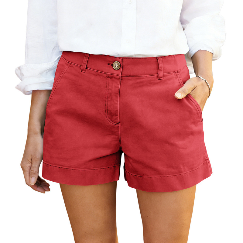 Women's high-waisted casual Bermuda shorts, slimming, workwear style, available in multiple colors, suitable for outdoor commuting Women's high-waisted casual Bermuda shorts, slimming, workwear style, available in multiple colors, suitable for outdoor commuting