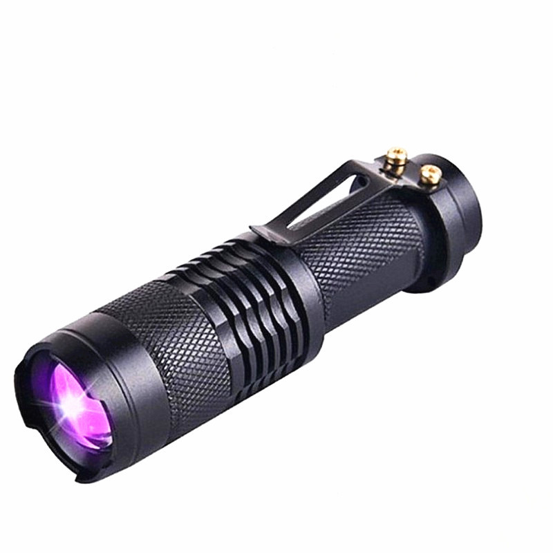 Wholesale 395 Purple Light Banknote Detection Lamp 365nm Fluorescent Agent Detection Lamp Face Mask Fluorescence Test SK68 Flashlight