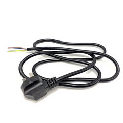 National standard power cord 3*075 flat 1.5m goose head three-core three-core host display connecting cable plug cable