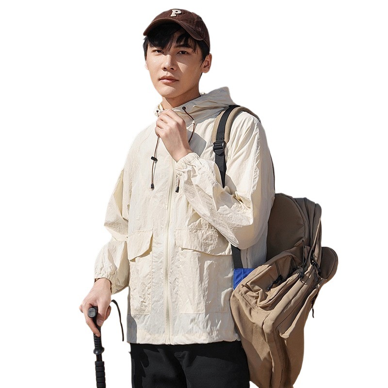 남성과 여성의 산악 경량 스포츠 태양 보호 의류 남성 여름 경량 통기성 느슨한 야외 재킷 유행 재킷