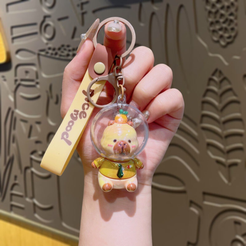 新しいカピバラシリーズ人形キーホルダーペンダントクリエイティブカピバラキーチェーンカップルバッグペンダント卸売|undefined